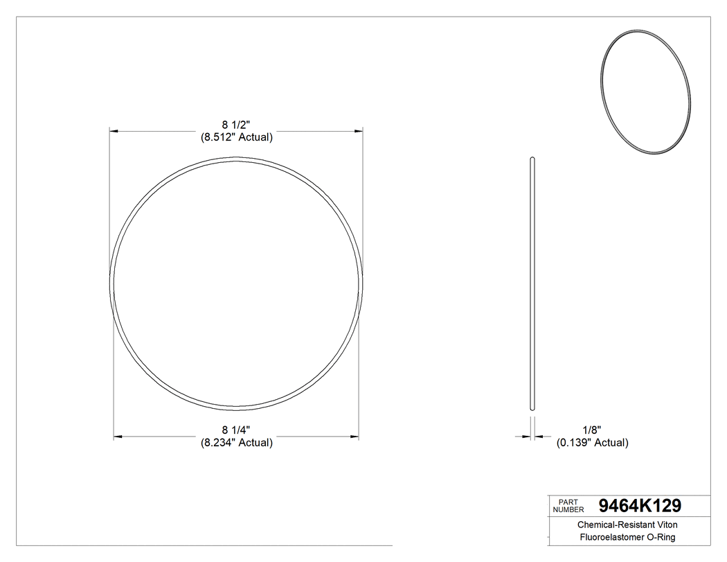 Technical drawing - 9464K129